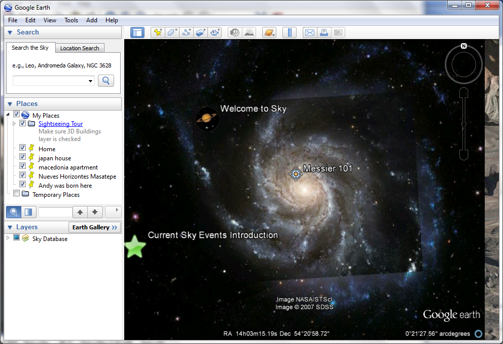 How do you see the Google Earth view of your house?