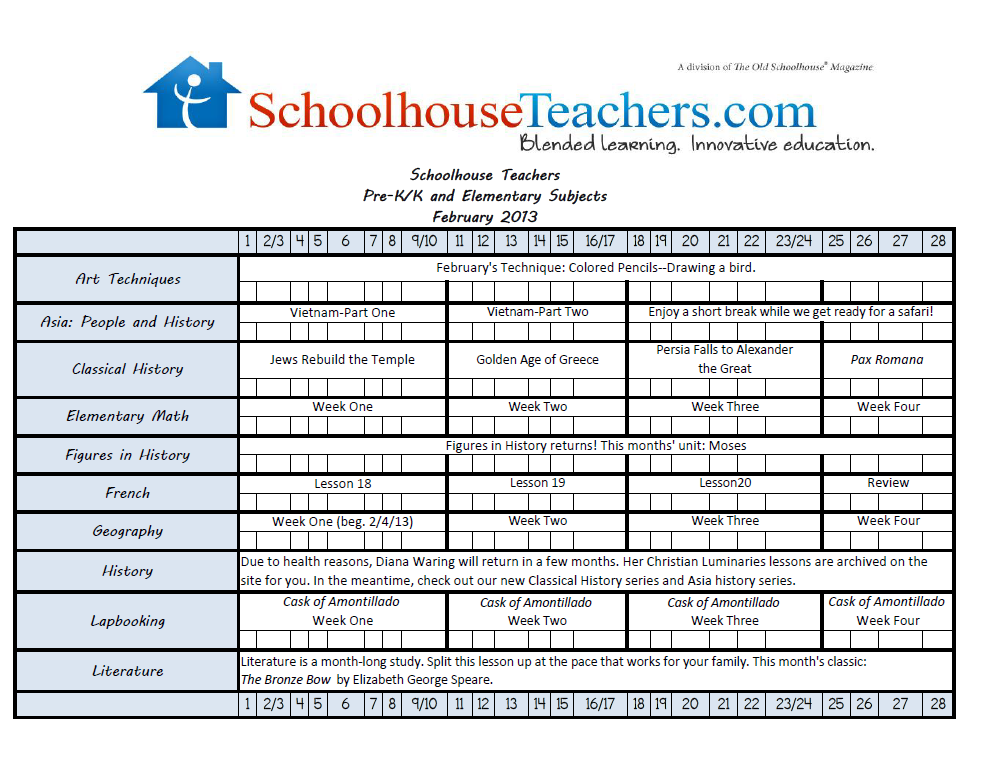 PreK-Elementary Checklist image