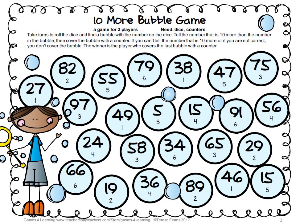 10 More Bubble Game