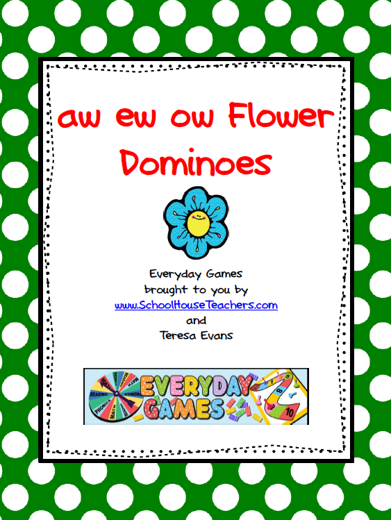 AW, EW, OW Flower Dominoes