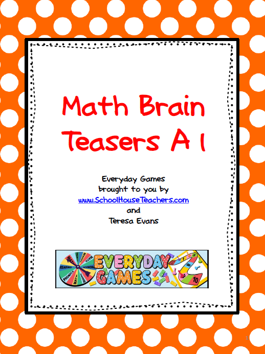 Math Brain Teasers A1