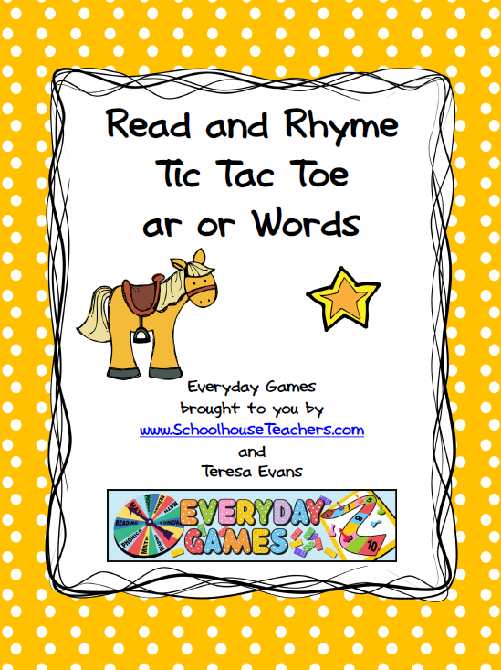 read-and-rhyme-tic-tac-toe-ar-or-words-schoolhouseteachers