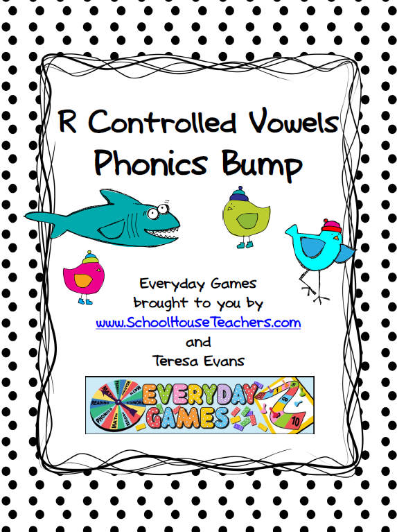 R Controlled Vowels Phonics Bump - SchoolhouseTeachers.com