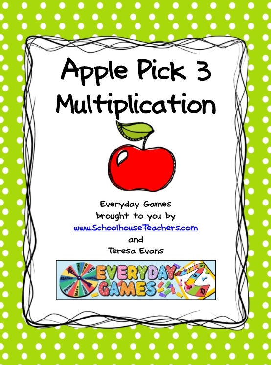 Apple Pick Three Multiplication