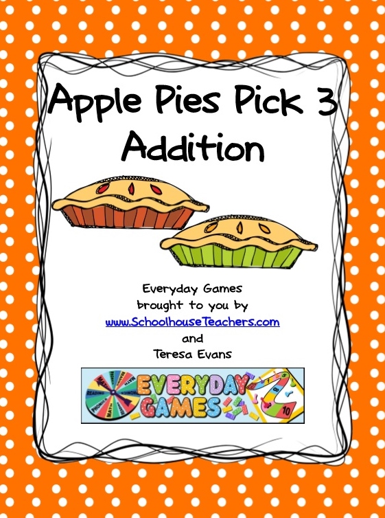 Apple Pies Pick Three Addition
