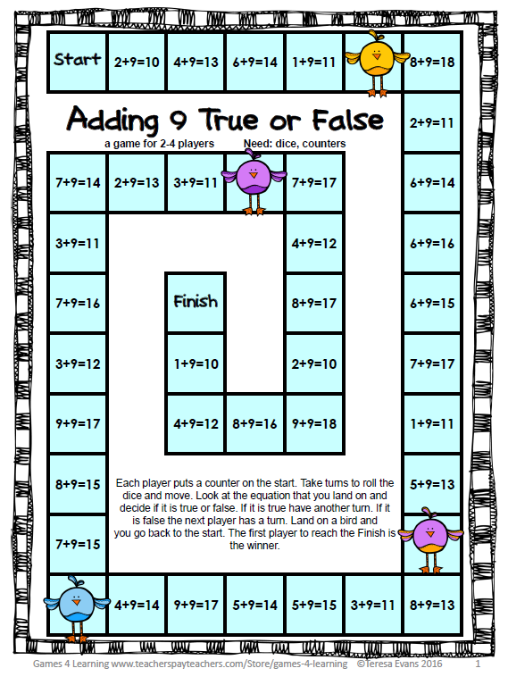 Adding 9 True or False
