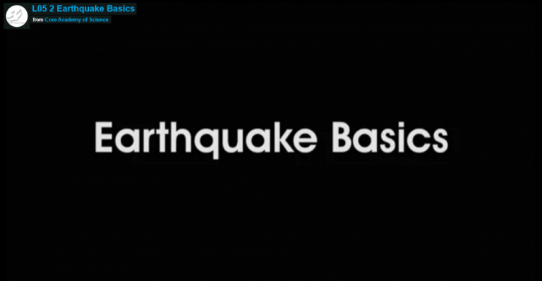 Earth Science Lesson Six Part One Earthquake Basics ...