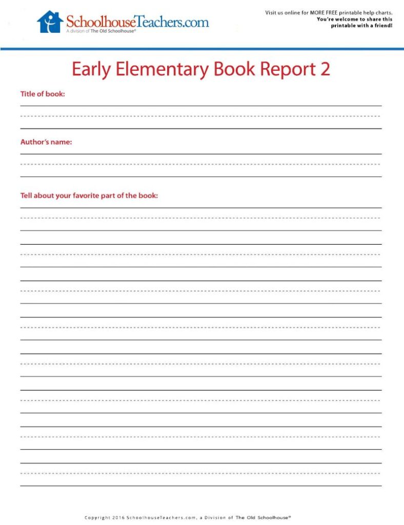 Help Charts - Blog - Book Report Pages 2 Image 3-24-26