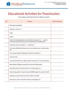 Help Charts - Preschool Resources Image 3-24-26