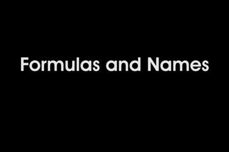 Advanced Chemistry: Formulas and Names