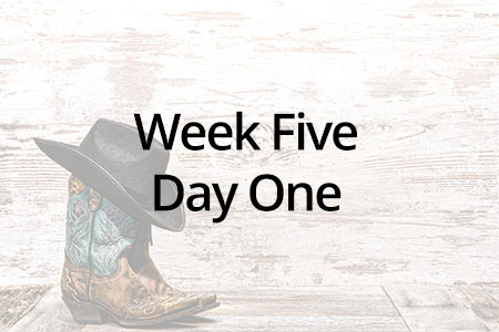 American Folklore Week Five Day One