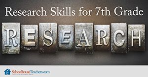Homeschool Language Arts Research Skills 7th Grade