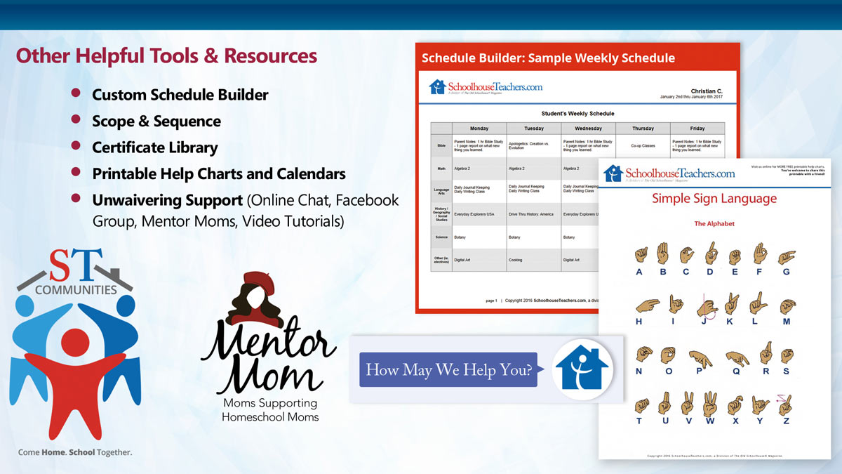 SchoolhouseTeachers.com - Scope and Sequence