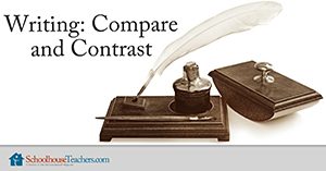 Homeschool Language Arts Writing Compare and Contrast